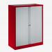 Bisley 1000mm wide Essentials Tambour Unit (1270mm) (2 shelves) Cardinal Red