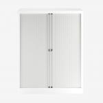 Bisley 1000mm wide Essentials Tambour Unit (1270mm) (2 shelves) Traffic White