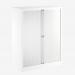 Bisley 1000mm wide Essentials Tambour Unit (1270mm) (2 shelves) Traffic White