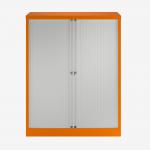 Bisley 1000mm wide Essentials Tambour Unit (1270mm) (2 shelves) Bisley Orange