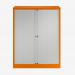 Bisley 1000mm wide Essentials Tambour Unit (1270mm) (2 shelves) Bisley Orange
