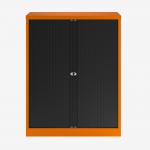 Bisley 1000mm wide Essentials Tambour Unit (1270mm) (2 shelves) Bisley Orange