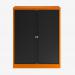 Bisley 1000mm wide Essentials Tambour Unit (1270mm) (2 shelves) Bisley Orange