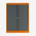 Bisley 1000mm wide Essentials Tambour Unit (1270mm) (2 shelves) Bisley Orange