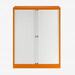 Bisley 1000mm wide Essentials Tambour Unit (1270mm) (2 shelves) Bisley Orange