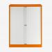 Bisley 1000mm wide Essentials Tambour Unit (1270mm) (2 shelves) Bisley Orange