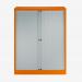 Bisley 1000mm wide Essentials Tambour Unit (1270mm) (2 shelves) Bisley Orange