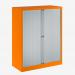 Bisley 1000mm wide Essentials Tambour Unit (1270mm) (2 shelves) Bisley Orange