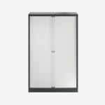 Bisley 1000mm wide Essentials Tambour Unit (1570mm) (3 shelves) Anthracite Grey