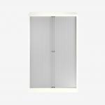 Bisley 1000mm wide Essentials Tambour Unit (1570mm) (3 shelves) Chalk