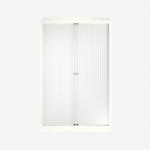 Bisley 1000mm wide Essentials Tambour Unit (1570mm) (3 shelves) Chalk