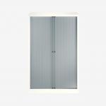 Bisley 1000mm wide Essentials Tambour Unit (1570mm) (3 shelves) Chalk