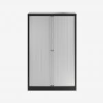 Bisley 1000mm wide Essentials Tambour Unit (1570mm) (3 shelves) Black