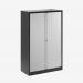 Bisley 1000mm wide Essentials Tambour Unit (1570mm) (3 shelves) Black