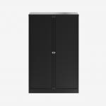 Bisley 1000mm wide Essentials Tambour Unit (1570mm) (3 shelves) Black