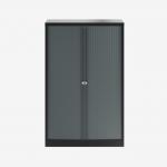 Bisley 1000mm wide Essentials Tambour Unit (1570mm) (3 shelves) Black