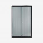 Bisley 1000mm wide Essentials Tambour Unit (1570mm) (3 shelves) Black