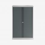 Bisley 1000mm wide Essentials Tambour Unit (1570mm) (3 shelves) Goose Grey