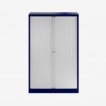 Bisley 1000mm wide Essentials Tambour Unit (1570mm) (3 shelves) Oxford Blue