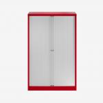 Bisley 1000mm wide Essentials Tambour Unit (1570mm) (3 shelves) Cardinal Red