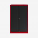 Bisley 1000mm wide Essentials Tambour Unit (1570mm) (3 shelves) Cardinal Red
