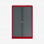 Bisley 1000mm wide Essentials Tambour Unit (1570mm) (3 shelves) Cardinal Red