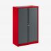 Bisley 1000mm wide Essentials Tambour Unit (1570mm) (3 shelves) Cardinal Red