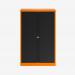 Bisley 1000mm wide Essentials Tambour Unit (1570mm) (3 shelves) Bisley Orange