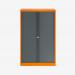 Bisley 1000mm wide Essentials Tambour Unit (1570mm) (3 shelves) Bisley Orange