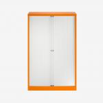 Bisley 1000mm wide Essentials Tambour Unit (1570mm) (3 shelves) Bisley Orange