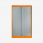 Bisley 1000mm wide Essentials Tambour Unit (1570mm) (3 shelves) Bisley Orange