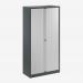 Bisley 1000mm wide Essentials Tambour Unit (1970mm) (4 shelves) Anthracite Grey
