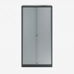 Bisley 1000mm wide Essentials Tambour Unit (1970mm) (4 shelves) Anthracite Grey