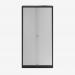 Bisley 1000mm wide Essentials Tambour Unit (1970mm) (4 shelves) Black