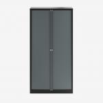 Bisley 1000mm wide Essentials Tambour Unit (1970mm) (4 shelves) Black