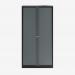 Bisley 1000mm wide Essentials Tambour Unit (1970mm) (4 shelves) Black