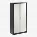 Bisley 1000mm wide Essentials Tambour Unit (1970mm) (4 shelves) Black