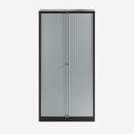 Bisley 1000mm wide Essentials Tambour Unit (1970mm) (4 shelves) Black