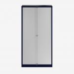 Bisley 1000mm wide Essentials Tambour Unit (1970mm) (4 shelves) Oxford Blue