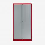 Bisley 1000mm wide Essentials Tambour Unit (1970mm) (4 shelves) Cardinal Red