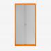 Bisley 1000mm wide Essentials Tambour Unit (1970mm) (4 shelves) Bisley Orange