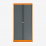 Bisley 1000mm wide Essentials Tambour Unit (1970mm) (4 shelves) Bisley Orange