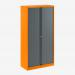 Bisley 1000mm wide Essentials Tambour Unit (1970mm) (4 shelves) Bisley Orange