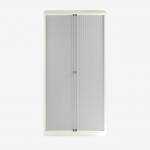 Bisley 1000mm wide Essentials Tambour Unit (2270mm) (5 shelves) Chalk