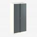 Bisley 1000mm wide Essentials Tambour Unit (2270mm) (5 shelves) Chalk