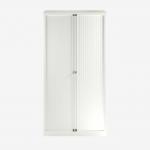 Bisley 1000mm wide Essentials Tambour Unit (2270mm) (5 shelves) Chalk