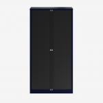 Bisley 1000mm wide Essentials Tambour Unit (2270mm) (5 shelves) Oxford Blue