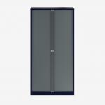 Bisley 1000mm wide Essentials Tambour Unit (2270mm) (5 shelves) Oxford Blue