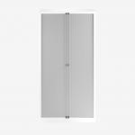 Bisley 1000mm wide Essentials Tambour Unit (2270mm) (5 shelves) Traffic White