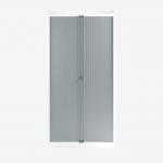 Bisley 1000mm wide Essentials Tambour Unit (2270mm) (5 shelves) Traffic White